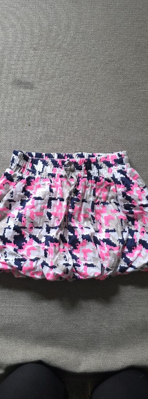 Kids’s Pink Navy Skirt with Elastic Waistband
